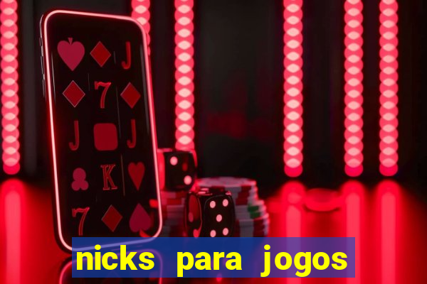 nicks para jogos de tiro